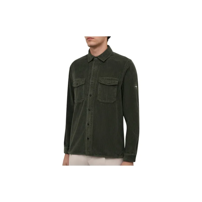 STONE ISLAND Shirt Men's Army Green-1