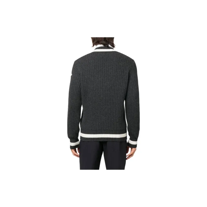 Moncler Sweaters Men Gray-3