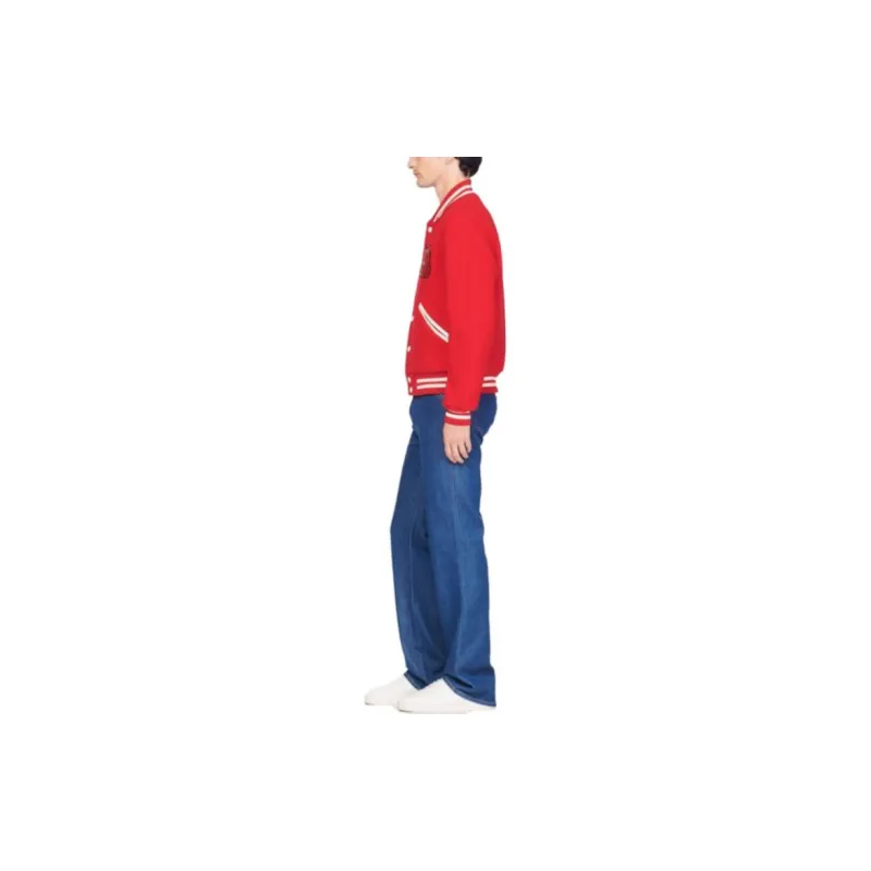 Sandro x HOT STUFF Baseball Jacket Men's-5