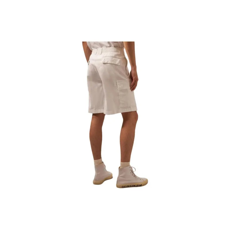 CALVIN KLEIN Casual Shorts Men Moon White-2