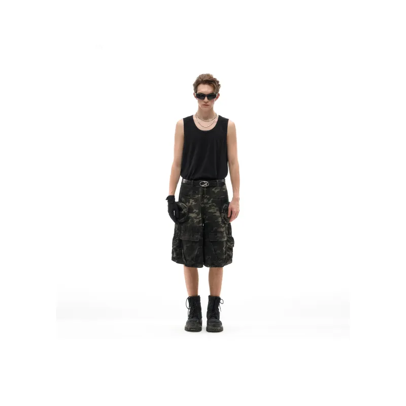 IMXS Cargo Shorts Unisex Camouflage Multicolor-6