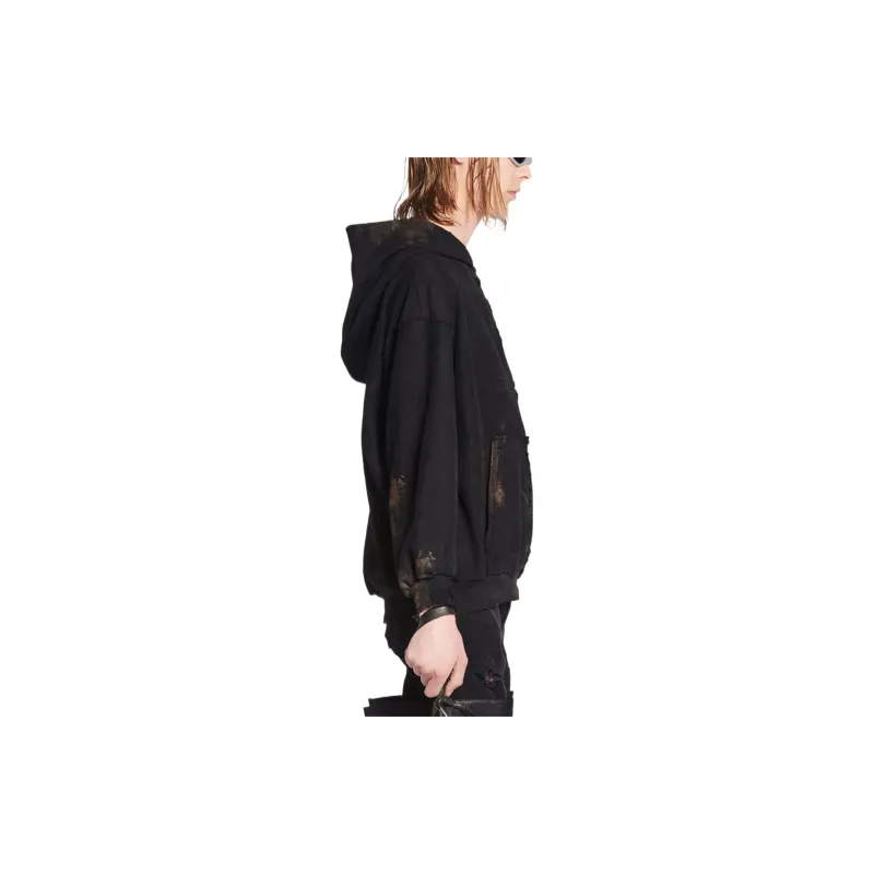 Balenciaga Small Fit Zip Up Hoodie-3