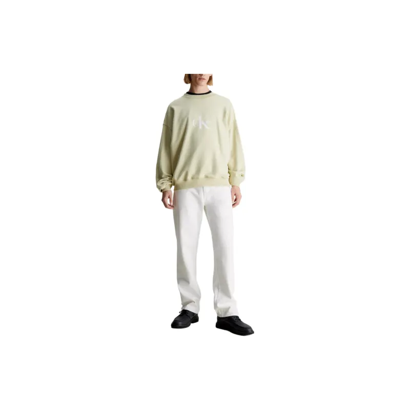 CALVIN KLEIN Sweatshirt Europe Version Men's Green-1