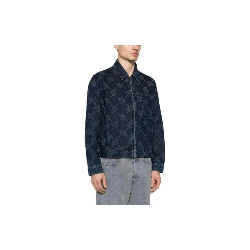Daily Paper Jacob Distressed Monogram-print Jacket-4