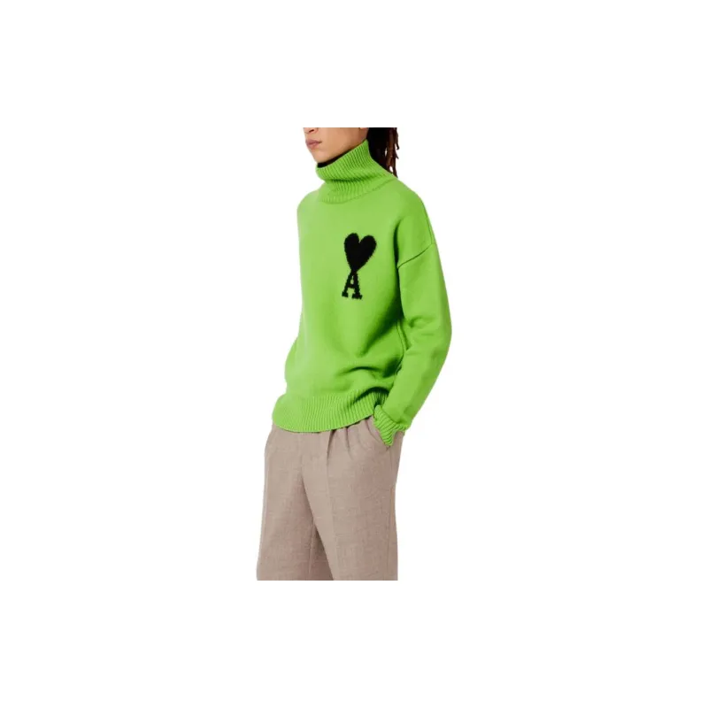 Ami Paris Ami De Cœur Turtleneck Sweater-3