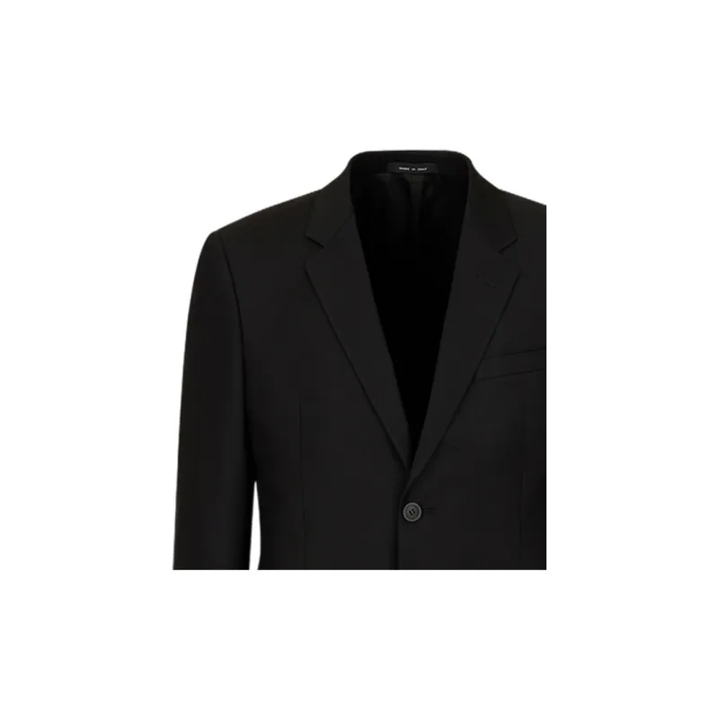 EMPORIO ARMANI Single breasted Worsted Virgin wool Jacket-4