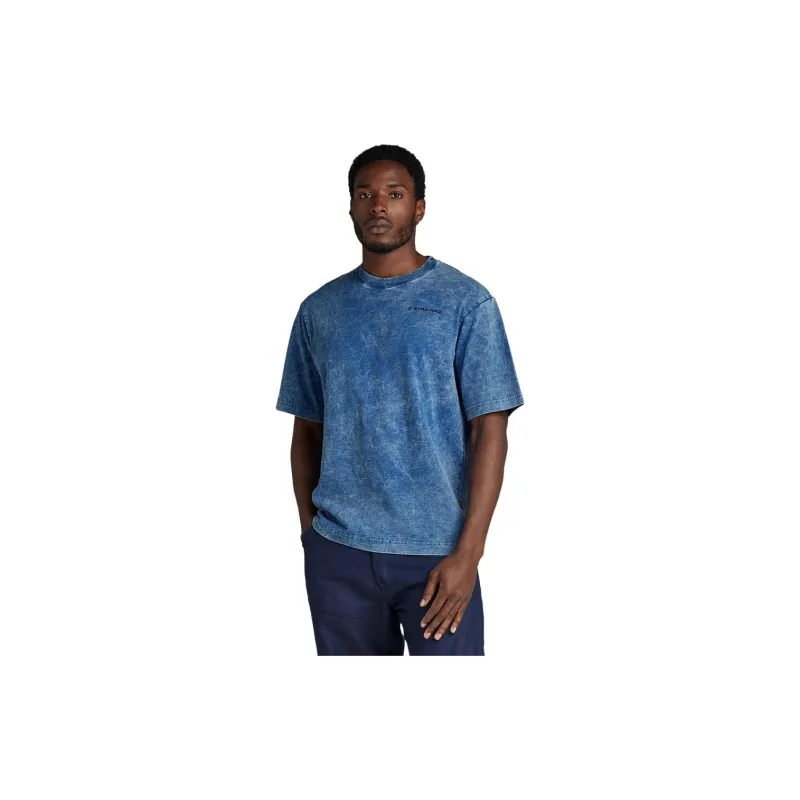 G-STAR RAW Drop Shoulder Sleeve T-Shirt Men's Pale Blue-3