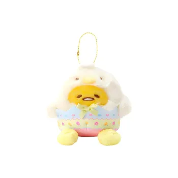 Sanrio Characters Sanrio, Easter Chick Collection, Lazy Egg, Giggling Dolls Plush Pendant 11cm Height