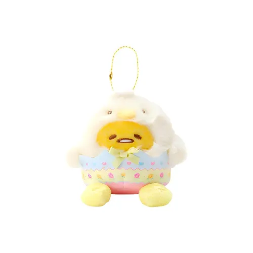 Sanrio Characters Sanrio, Easter Chick Collection, Lazy Egg, Giggling Dolls Plush Pendant 11cm Height