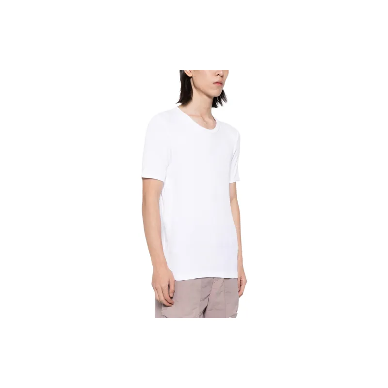 MOSCHINO Logo tape Ribbed T shirt-3