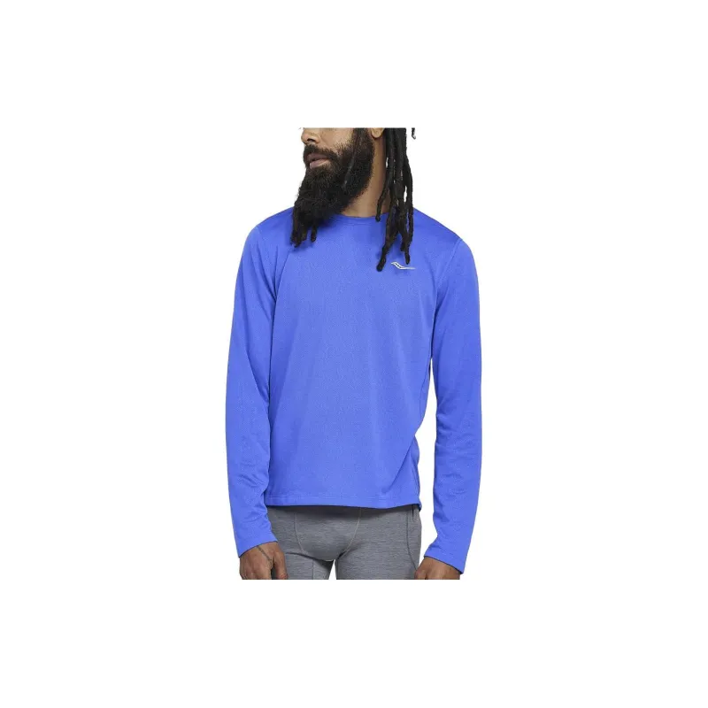 Saucony Stopwatch Long Sleeve T-Shirt Men's Blue-3