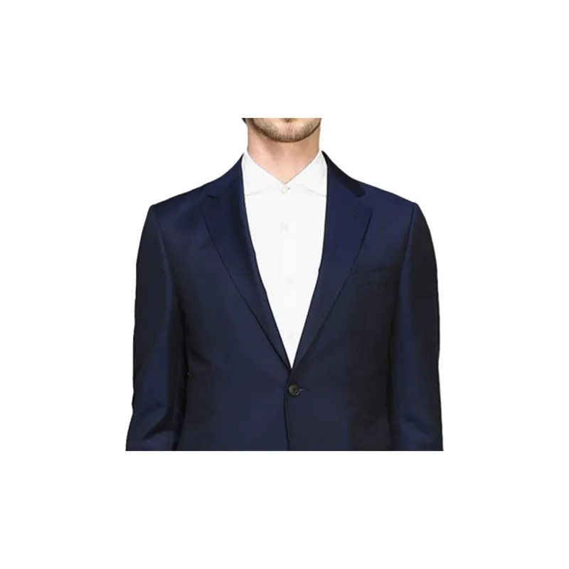 Zzegna Business Suits Men Marine Blue-2