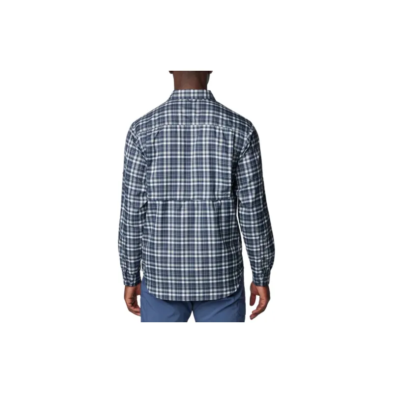 Columbia Silver Ridge™ Utility Lite Plaid Shirt Shirt Men's College Navy Blue Plaid-3