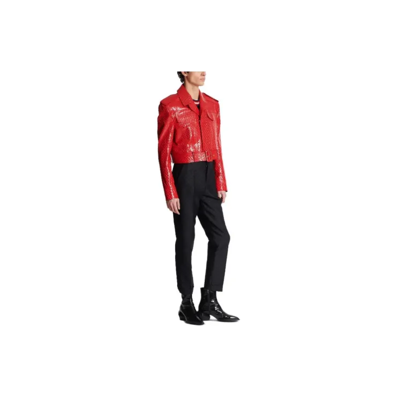 BALMAIN Jackets Men Red-3