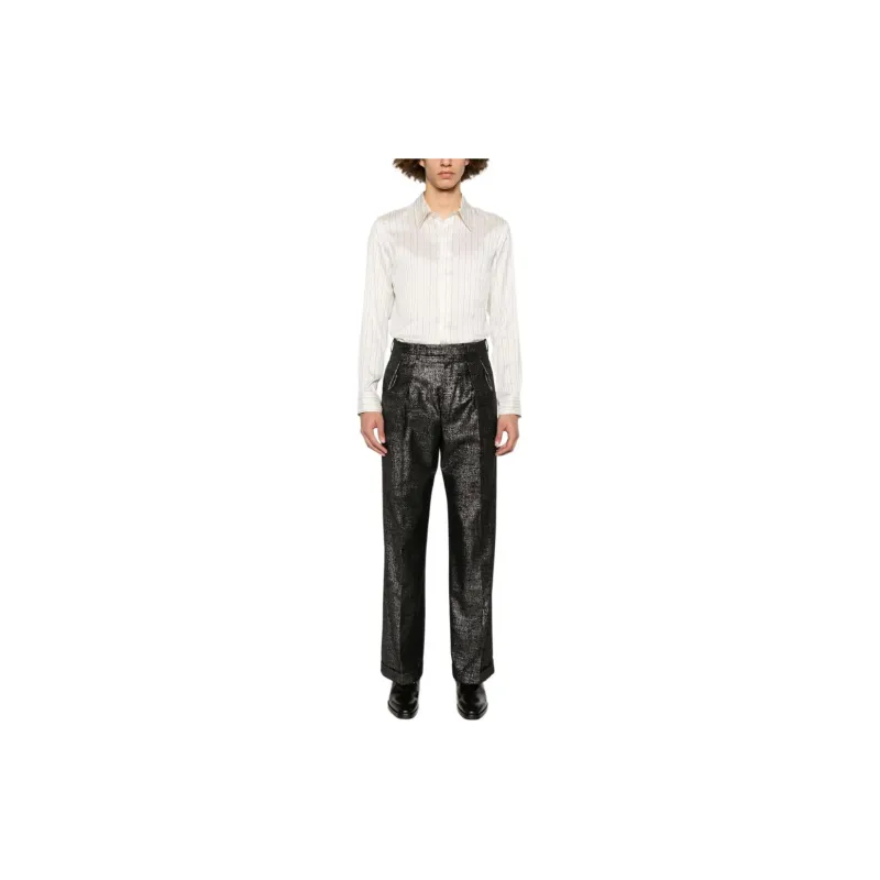 DRIES VAN NOTEN Striped Silk Shirt-1