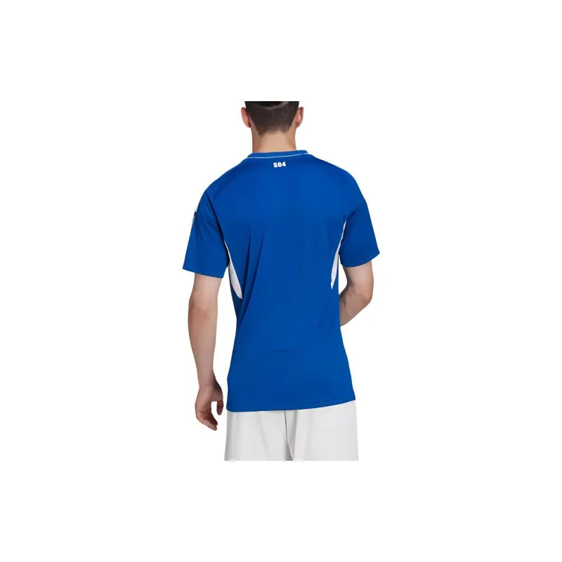 Adidas T-Shirt Men's Royal Blue/White-4