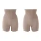E Set-Ribbed Mermaid Waist-Light Coffee+Light Coffee (2 Pack)