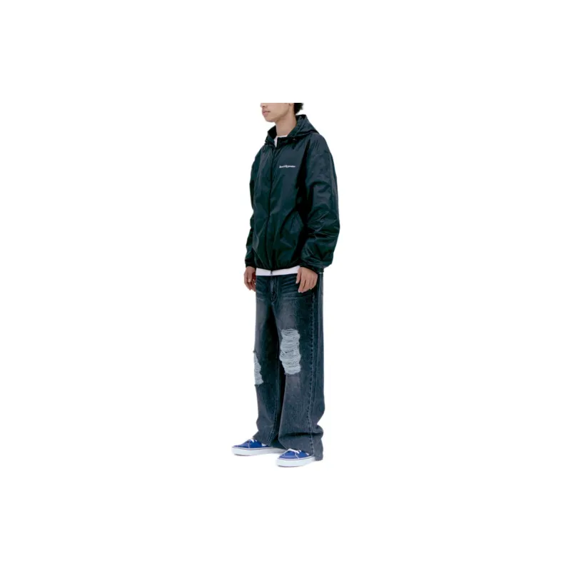 Rest&Recreation WINDBREAKER JACKET Jackets & Coats Unisex BLACK/Black-3