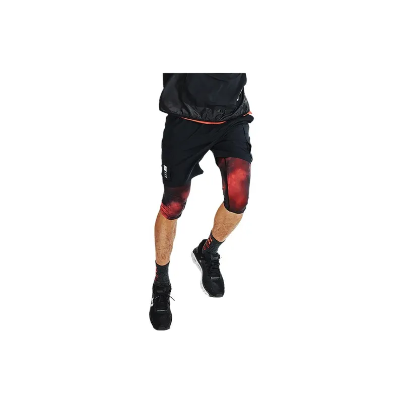 Under Armour Casual Shorts Men Black/Red Multicolor-3