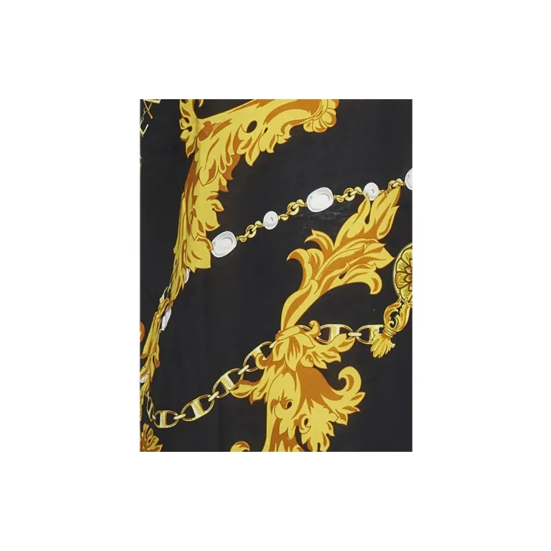 VERSACE JEANS COUTURE Barocco print Cotton T shirt-4