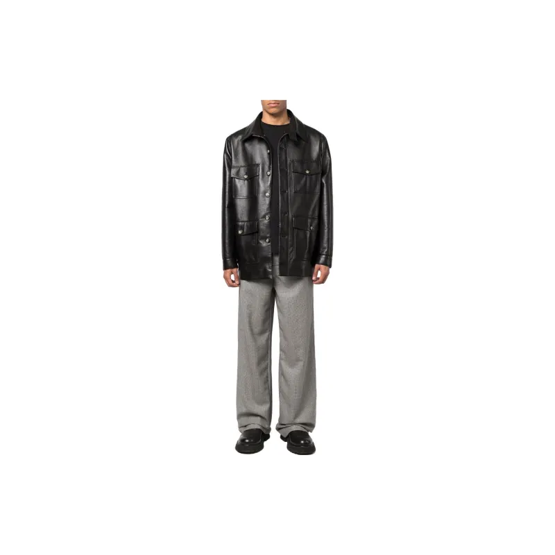 NANUSHKA Baggy Flare Houndstooth print Trousers-2