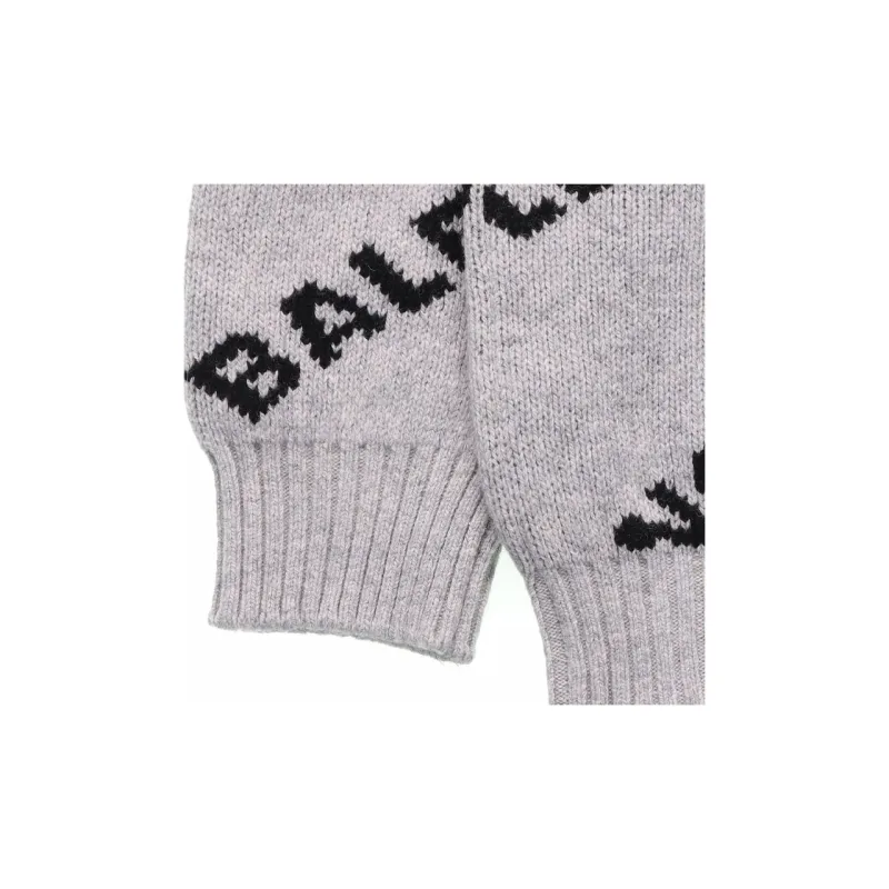 Balenciaga Logo All Over Print Sweater-4
