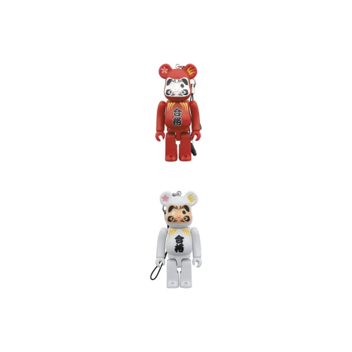 BE@RBRICK Dharma Collection Qualified Wish Red/White Matte Edition Hang Tag Box 100%