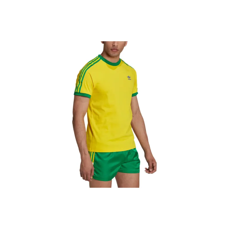 adidas originals 3 Stripes Tee Yellow-3