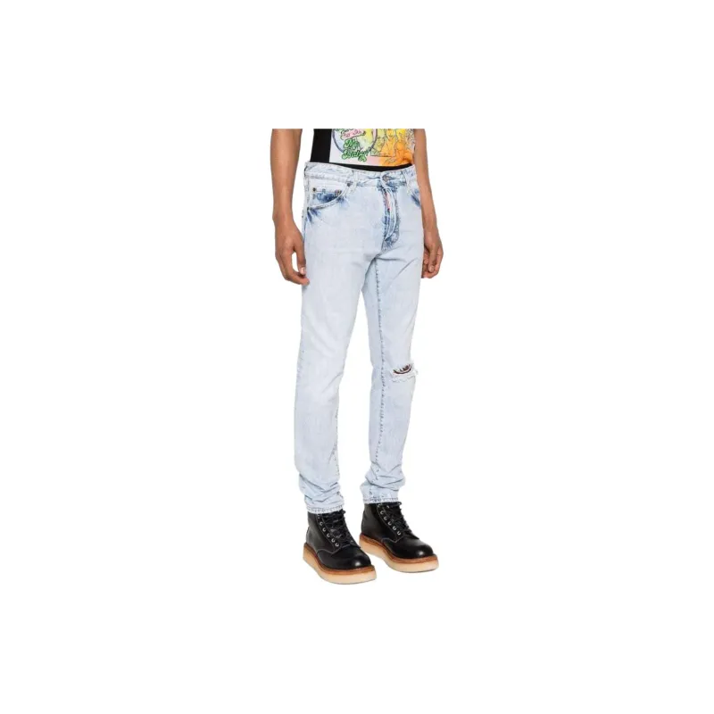 Dsquared2 Light Palm Beach Wash 642 Distressed Jeans-3