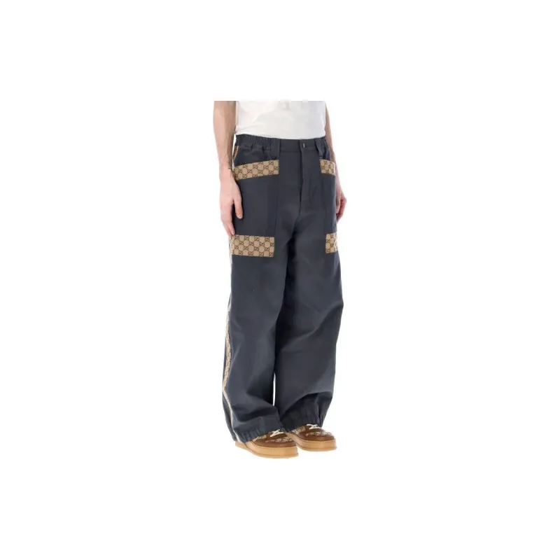 GUCCI Gg Supreme Canvas Trousers-4