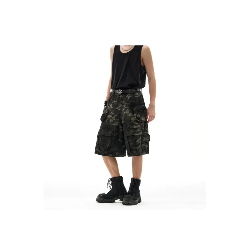 IMXS Cargo Shorts Unisex Camouflage Multicolor-5