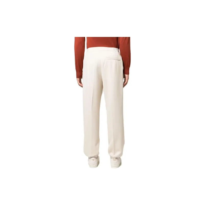 Zegna Elasticated ankles Wool Trousers-2