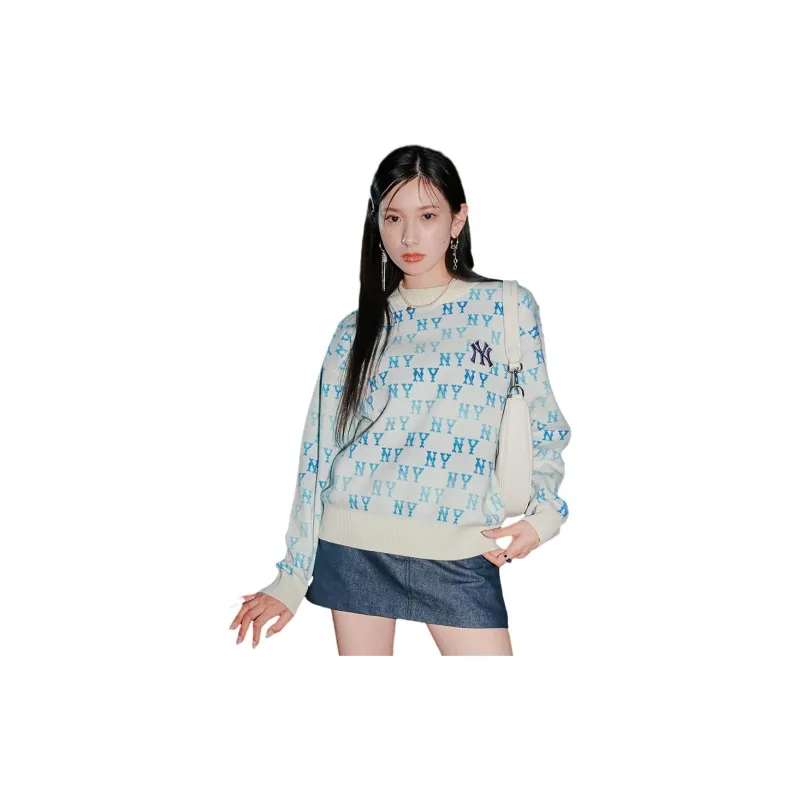 MLB Knitwear Unisex Dark Cream-1