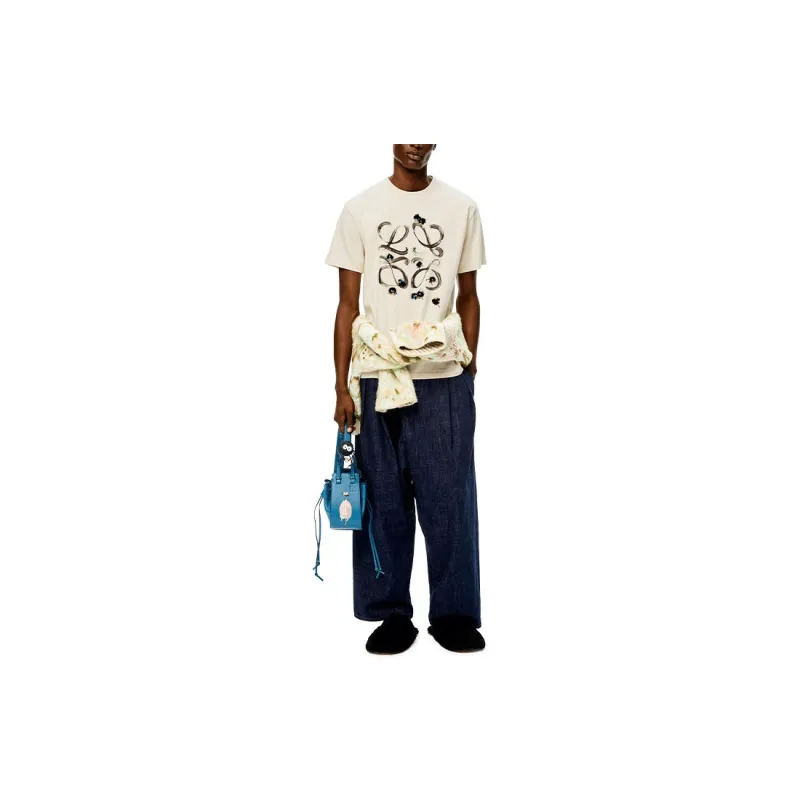 LOEWE Spirited Away T-Shirts Men Beige-2
