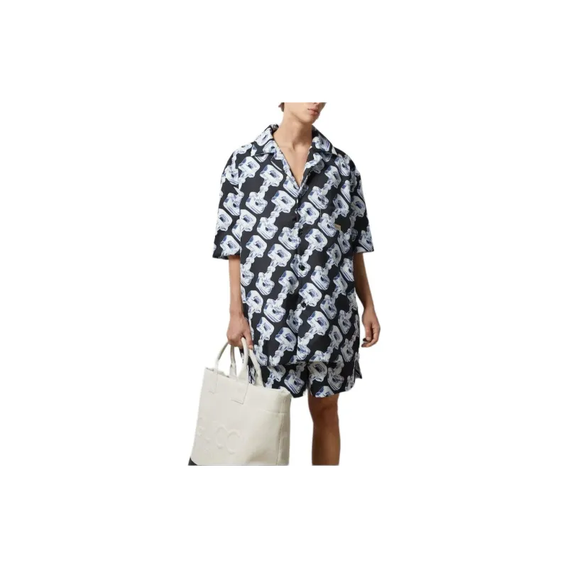GUCCI Shirts Men Black-3