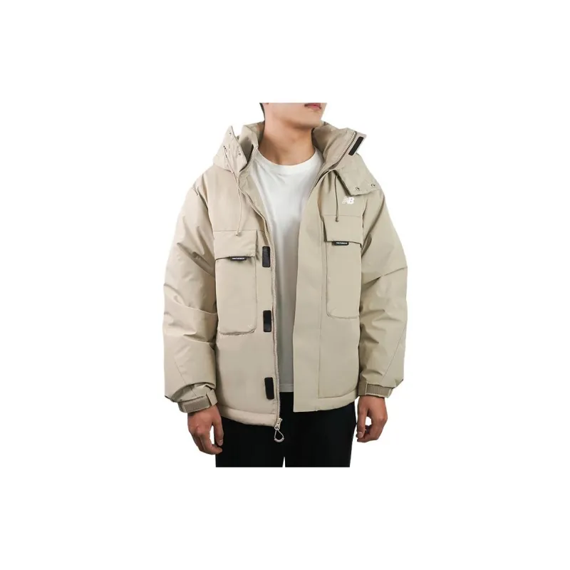 New Balance Down Jackets Men Woody Brown-2