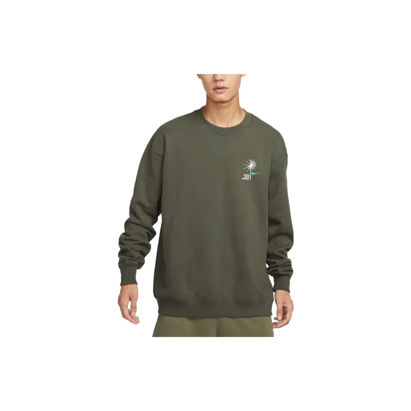 Nike Sweatshirts Men Khaki Green-2