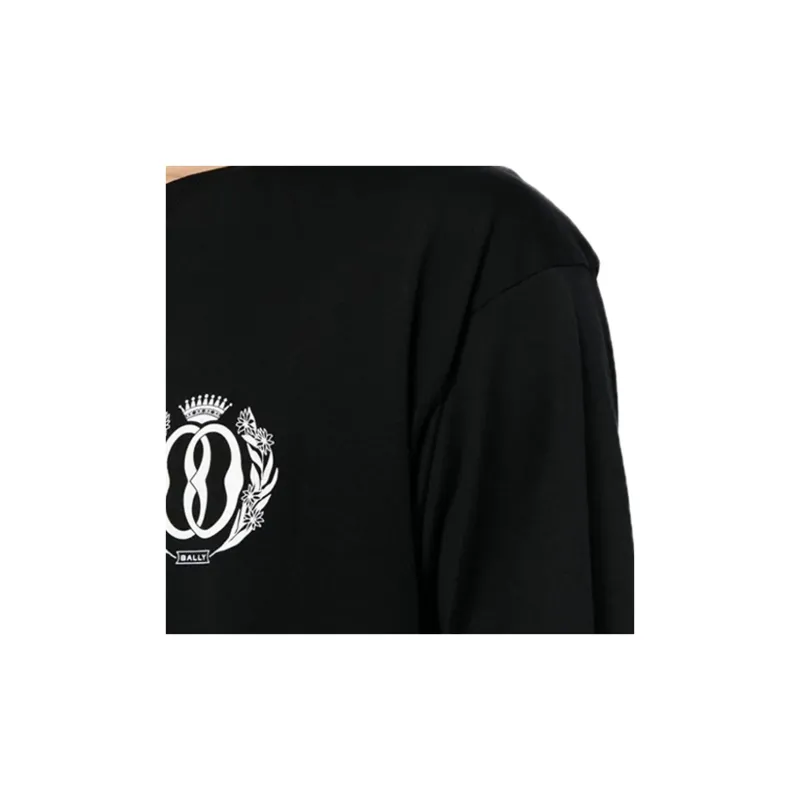 BALLY Logo print Organic Cotton T shirt-5