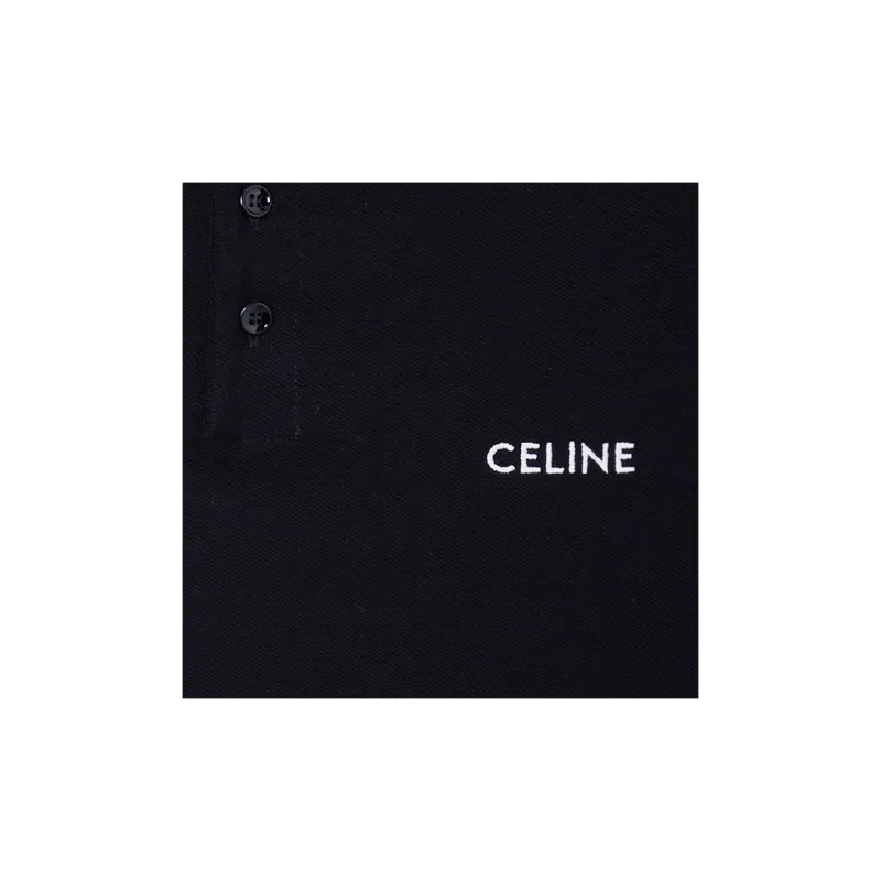 CELINE SS23 Polo Shirt Men's Black-4