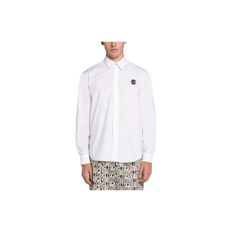 Roberto Cavalli Logo embroidered Cotton Shirt-1