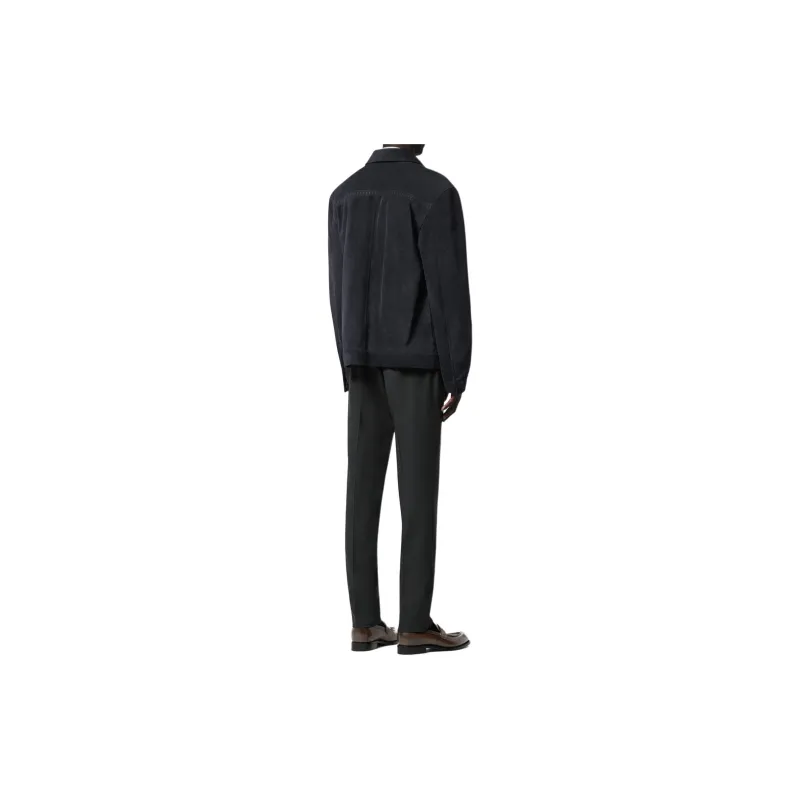 LOUIS VUITTON Leather Zipped Blouson-2