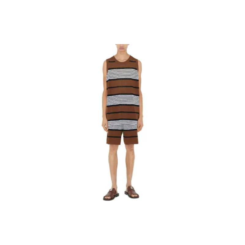 Burberry Tank Tops Men Dark Birch Brown-1