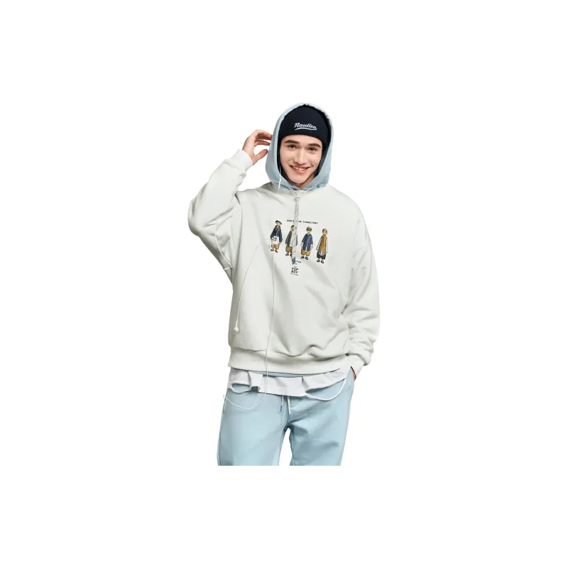 Nautica White Sail Sweatshirts Unisex-5