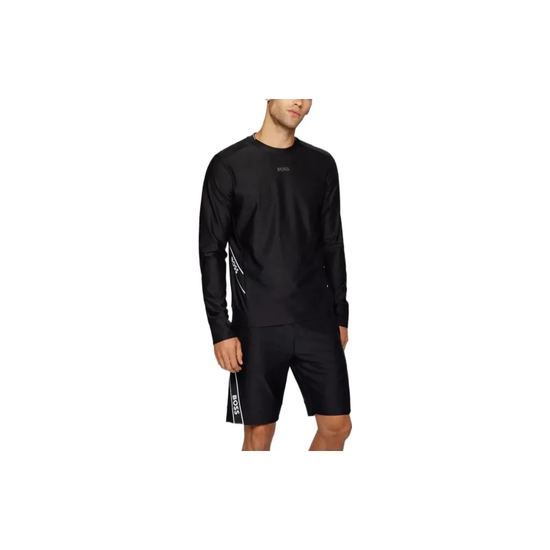 HUGO BOSS Long Sleeved T Shirt Men's Black-3