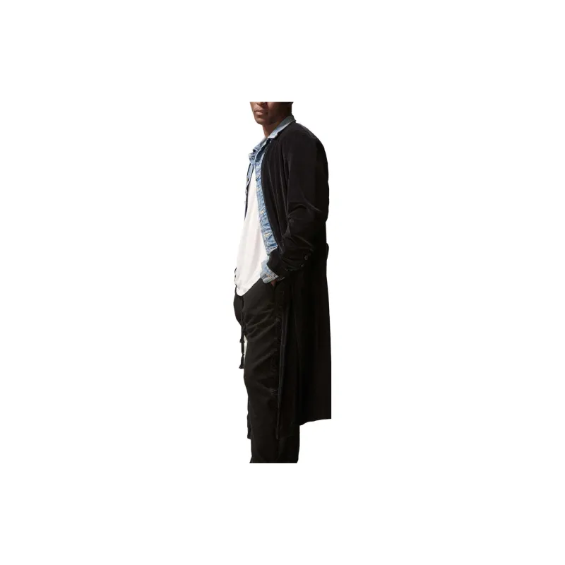 GREG LAUREN FW23 Trench Coat Men's Black-3