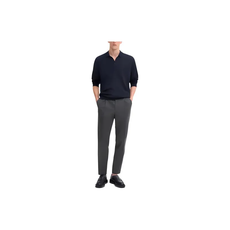 Massimo Dutti Suit Trouser Men Gray-2