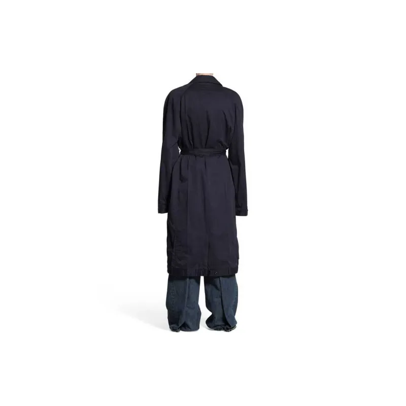 Balenciaga Belted Long Sleeved Coat-3