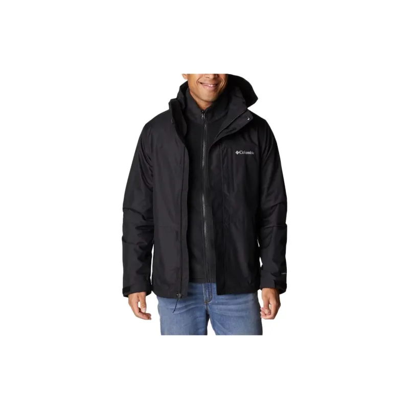 Columbia Gulfport Waterproof And Breathable Windbreaker Jacket Men's Black-4