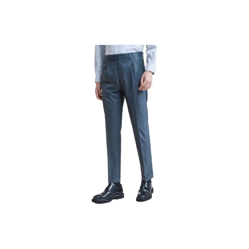 SAINT ANGELO Suit Trouser Men's Cyan Tile-2