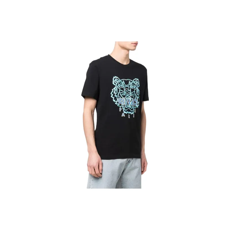 KENZO SS22 Actua Summer Tiger Classic T-Shirt Black-3
